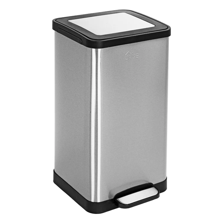 kitchen garbage bin stainless steel waste bin rectangular trash bin