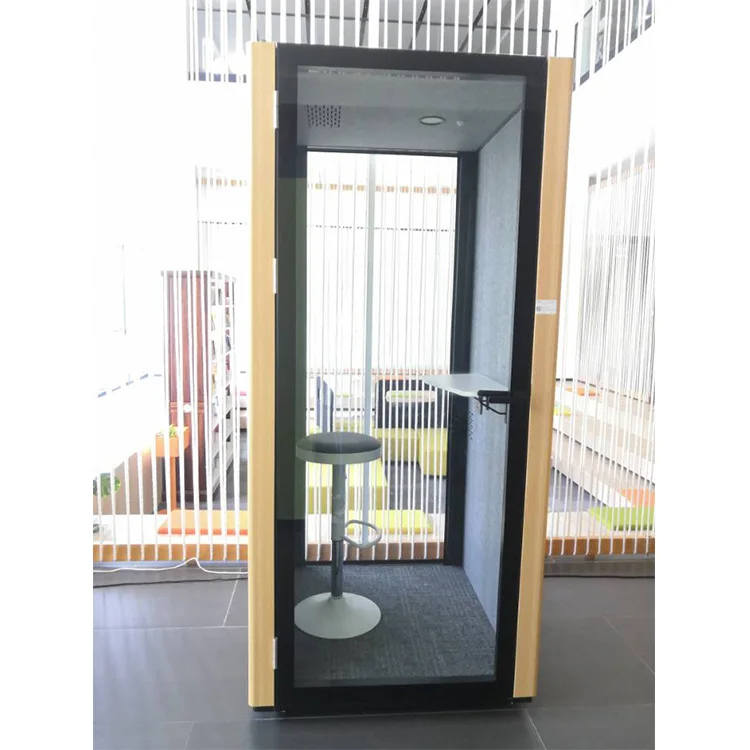Popular Office Acoustic Booth  Portable Phone Booth Soundproof Box Meeting Pod with furniture