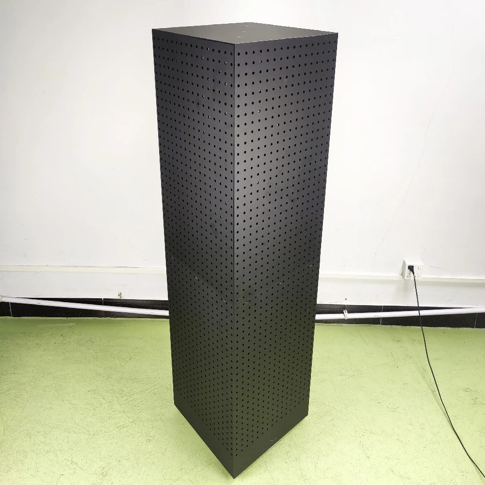 Pegboard Rotating Display Stand 4 Sided Spinning Peg Board Displays Earring Display Stands Craft Rack Holder for Retail Floor