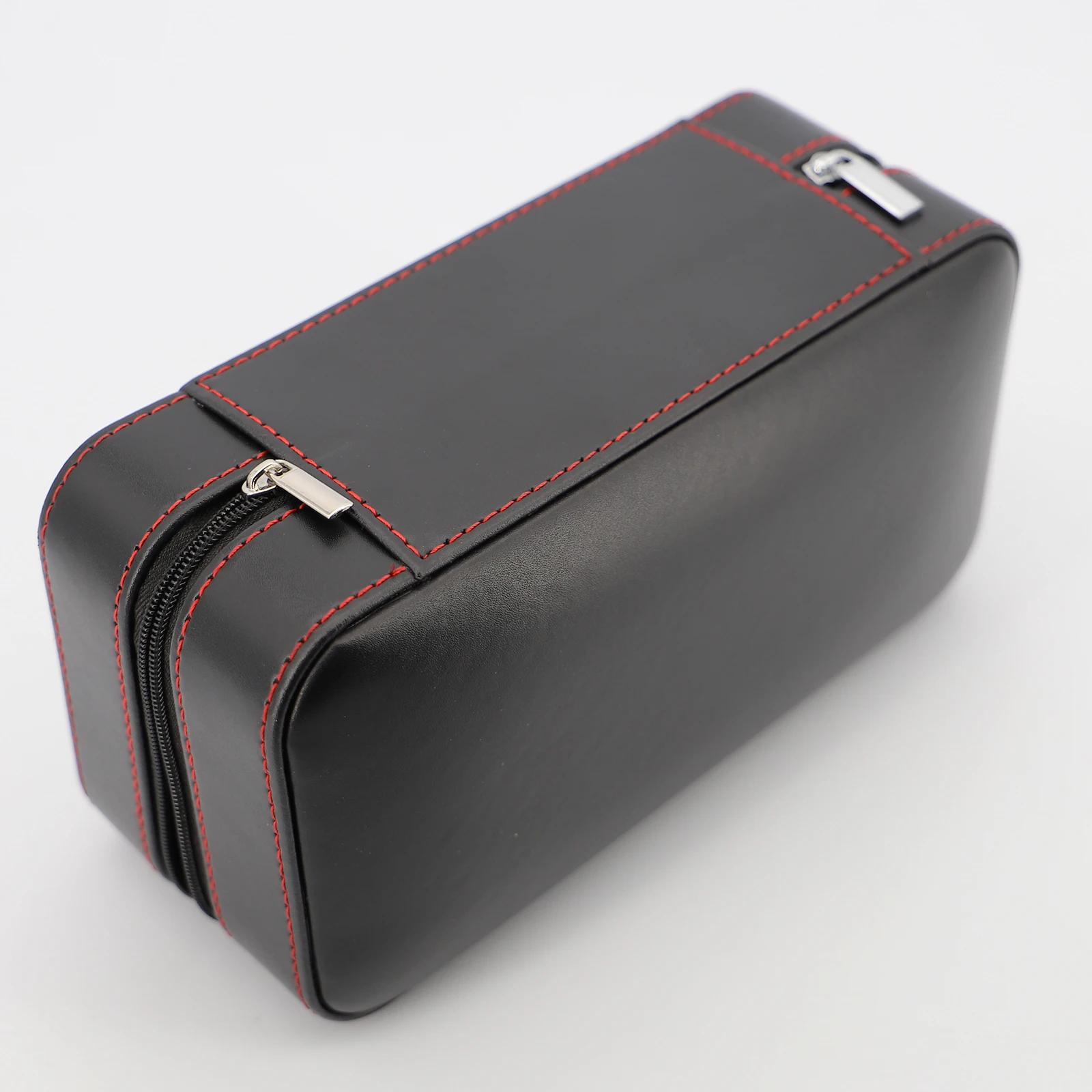 Portable Humidor Cedar wood Humidor hold 6 Cigars Waterproof Leather Cigar Accessories