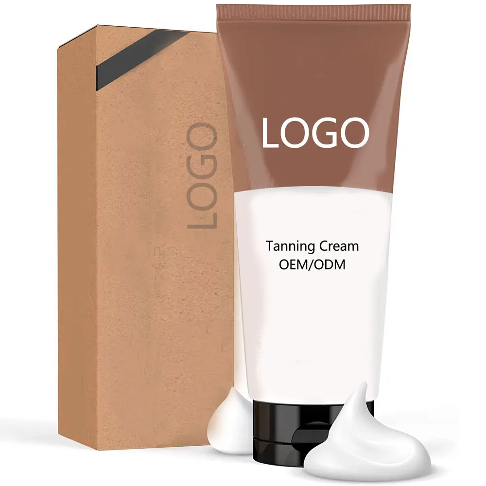 Cosmetics factory solarium OEM ODM sunbed cream tanning lotion private label tanning cream in solarium hot skincare manufacturer