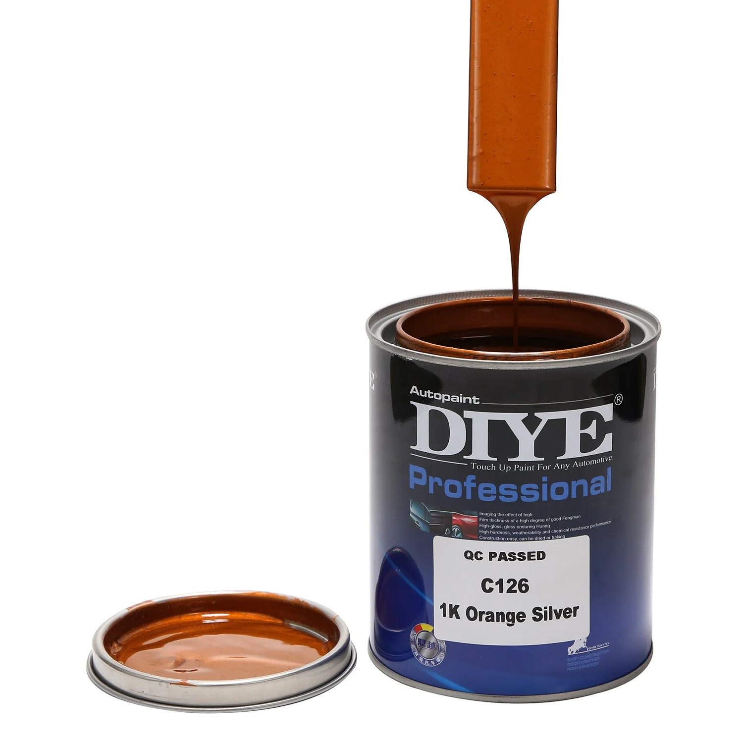 2021 Best selling Automotive Refinish Paint Porshiche 1K P-124p Transparent Iron Yellow Coating Paint