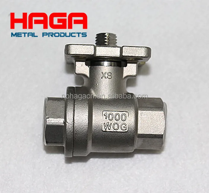 Из нержавеющей стали dn10 15 20 25 Каскадный Прямого Монтажа Pad 2 шт. шаровой клапан Ручка