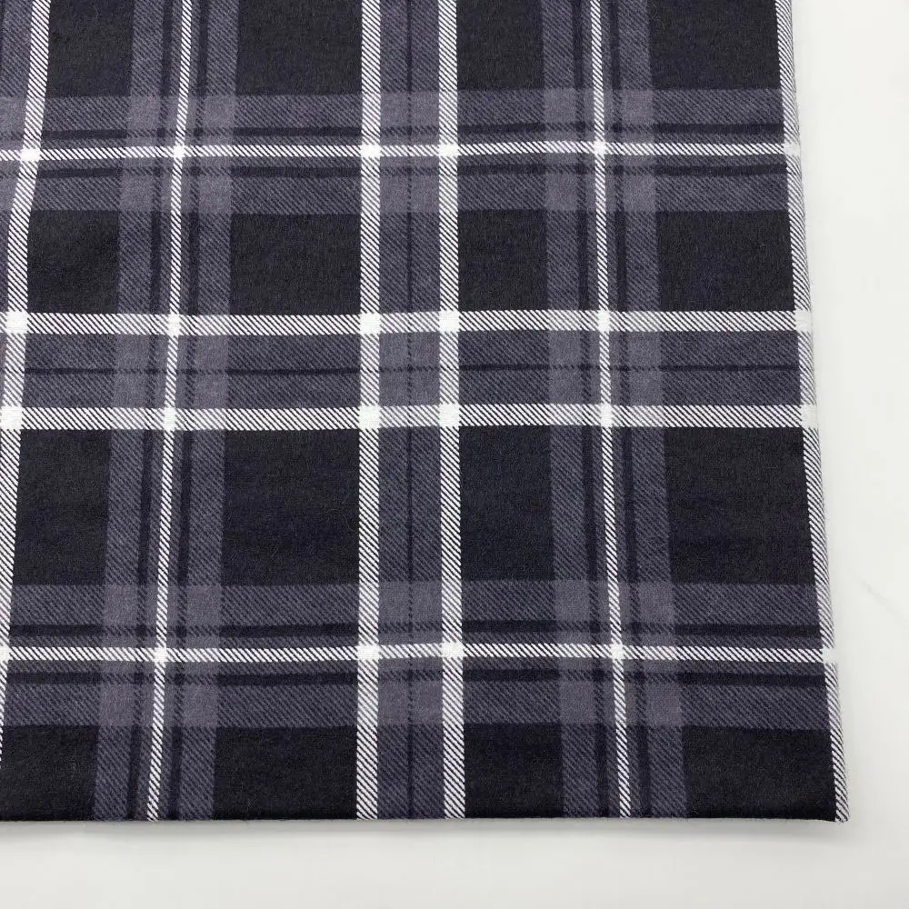 High quality Flannel 100% cotton digital printed fabric for comfortable and breathable shirt fabric