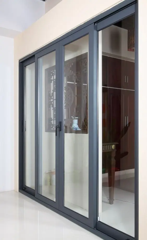 Energy Saving Thermal Break Aluminum Profile Sliding Door with Low e Glass for House