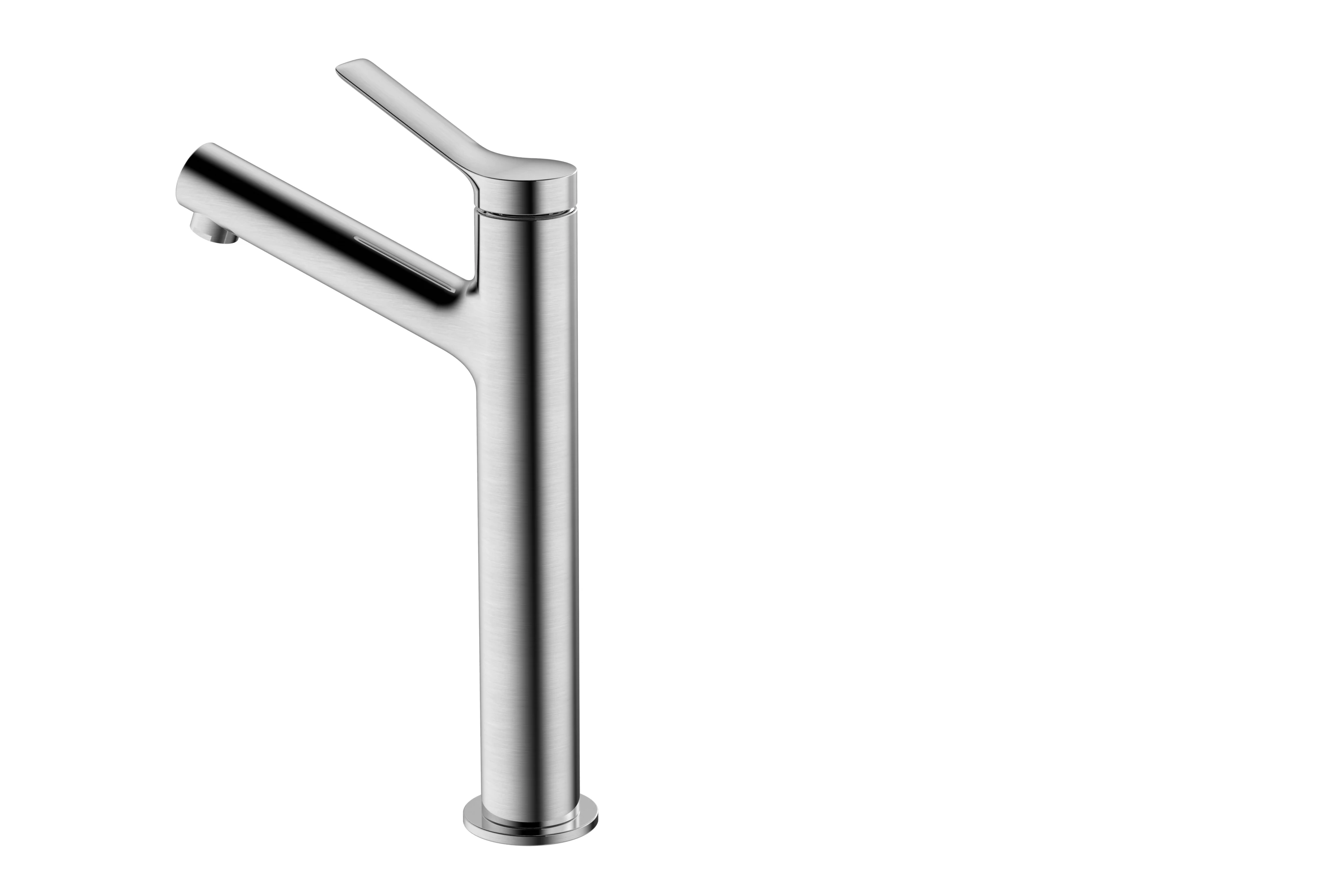 KEMEN Wholesale Single Hole Tall Bathroom Sink Faucet Stainless Steel Water Wash Basin Tap Mixer Faucet