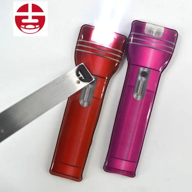 Customized Logo Promotional pvc Flat LED Magnetic Flashlight Torch
