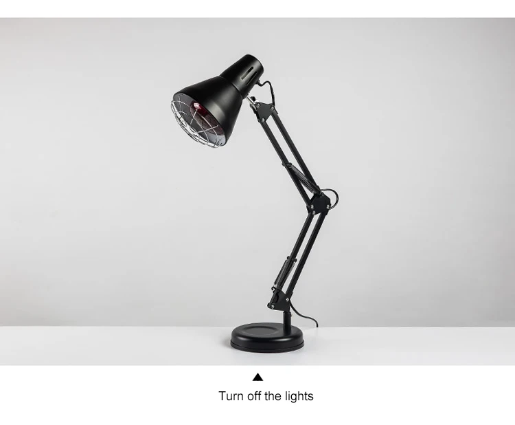 OEM ODM Factory Direct Best Price American Iron Folding Infrared Physiotherapy Table Lamp