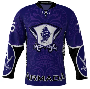 High Quality Ice Hockey Clothing 100% Polyester Mesh Men Ice Hockey Jersey