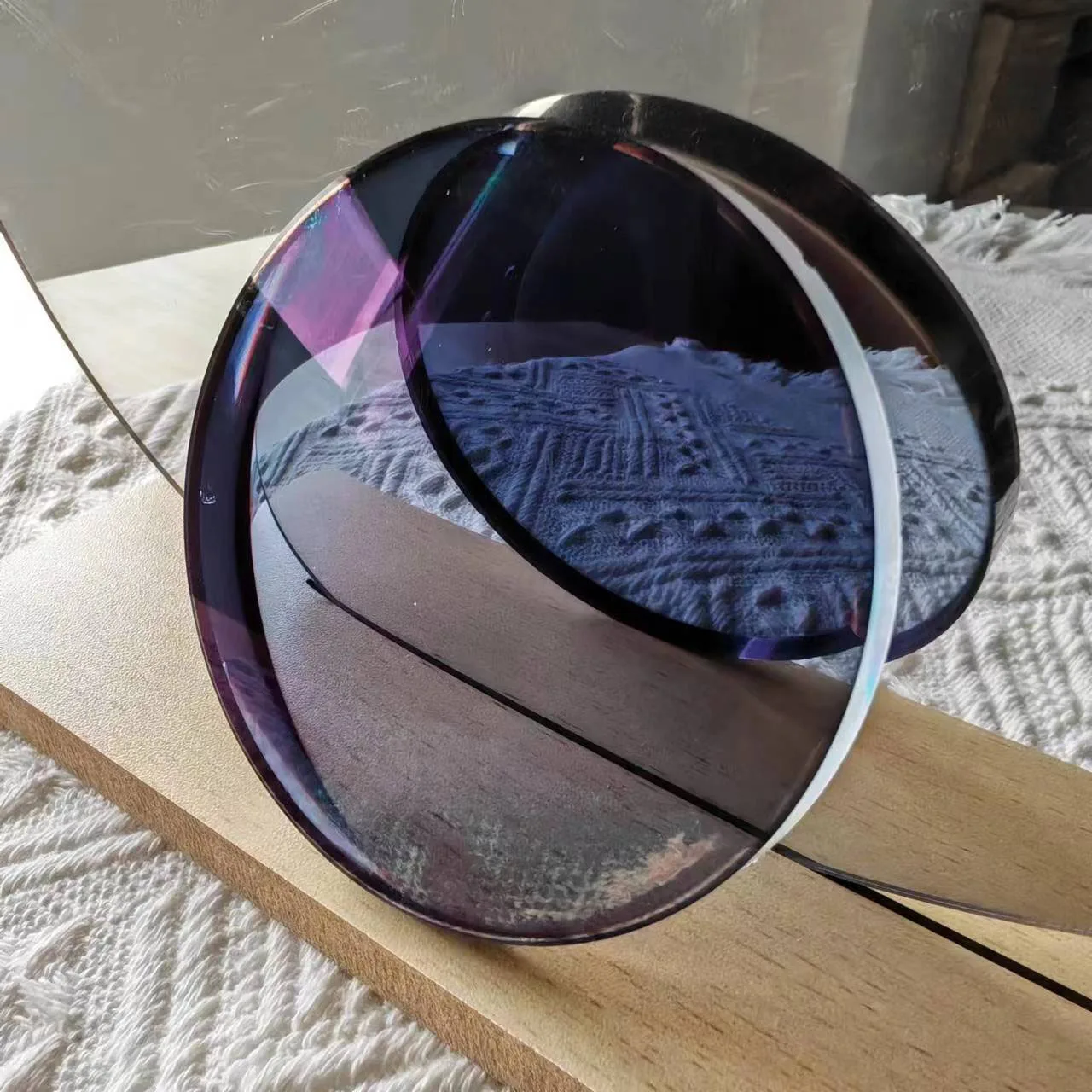 1.56 Anti-Blue Anti-Fog Photogrey HMC Blue Cut Photochromic Grey Single Vision Green Coating Optical Eyeglasses Lenses