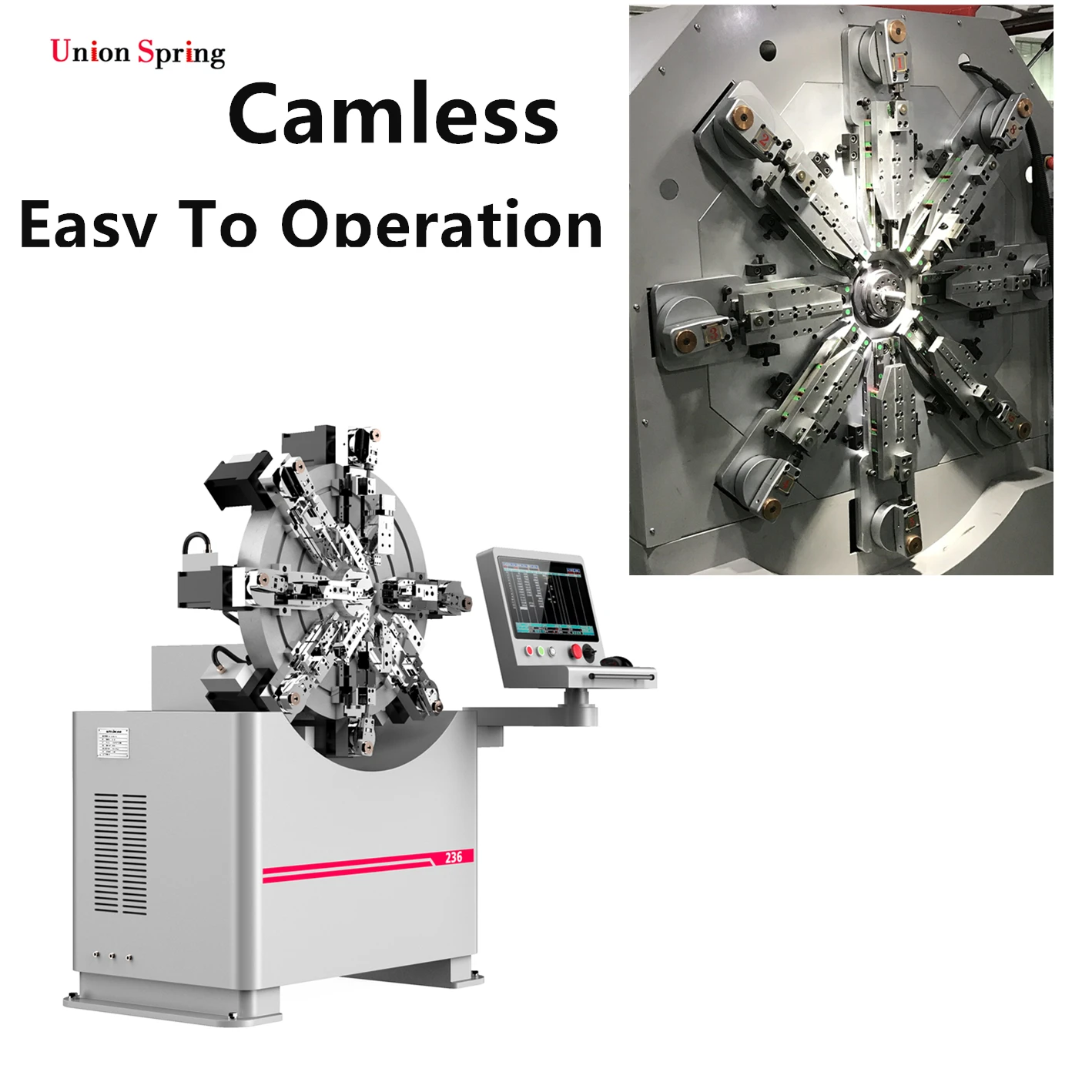 easy to operation spring forming machine 0.3-2.5mm automatic cnc spring machine