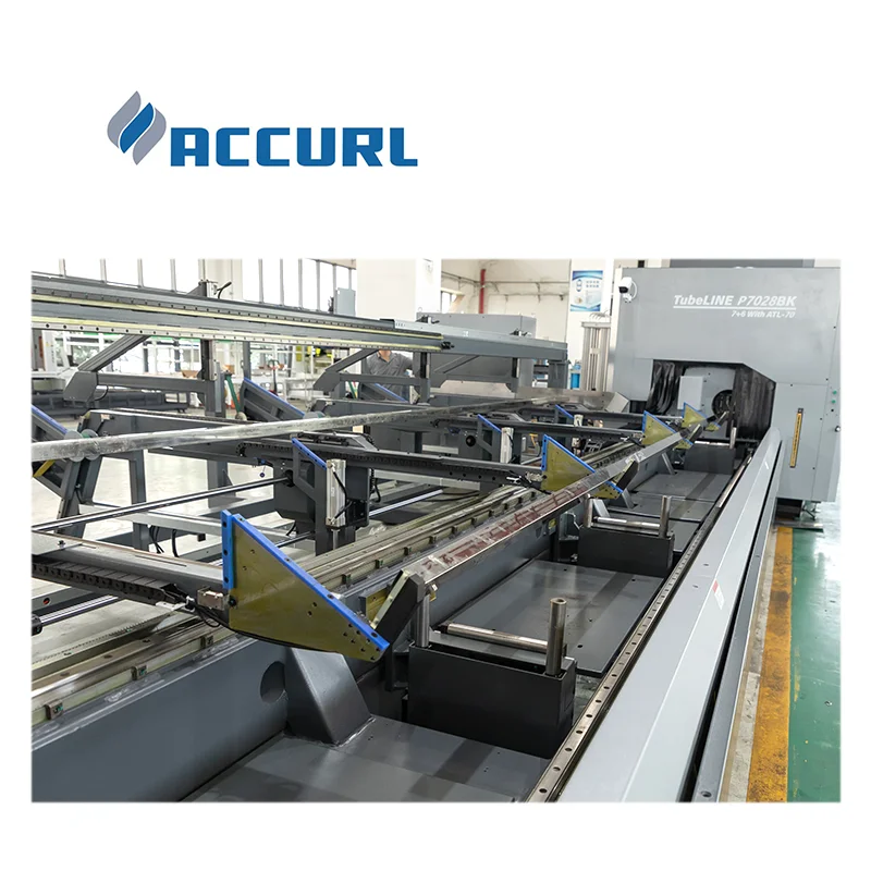ACCURL H beam profile processing square pipe laser cutter 3kw 6kw laser cutting machine for metal stainless steel tube