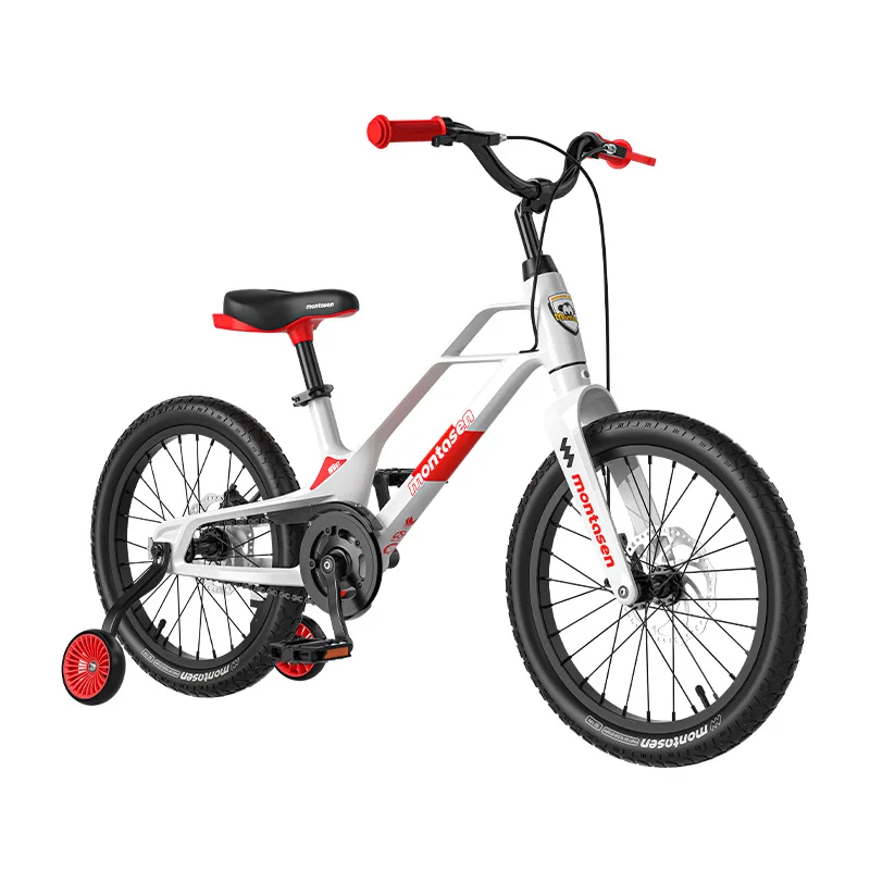 OEM Customized Montasen Design 18 inch Magnesium Kids Children Disc Brake Ride on Bicycle Bike Cycling Sports Single Speed