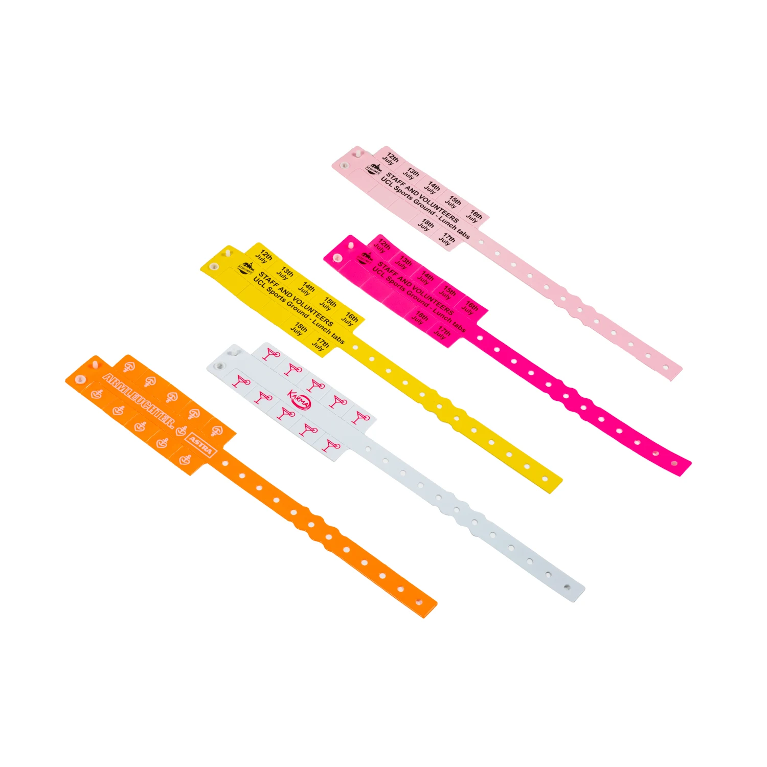 2021 Hot selling Promotional Gifts Disposable Wristband with tabs for Events