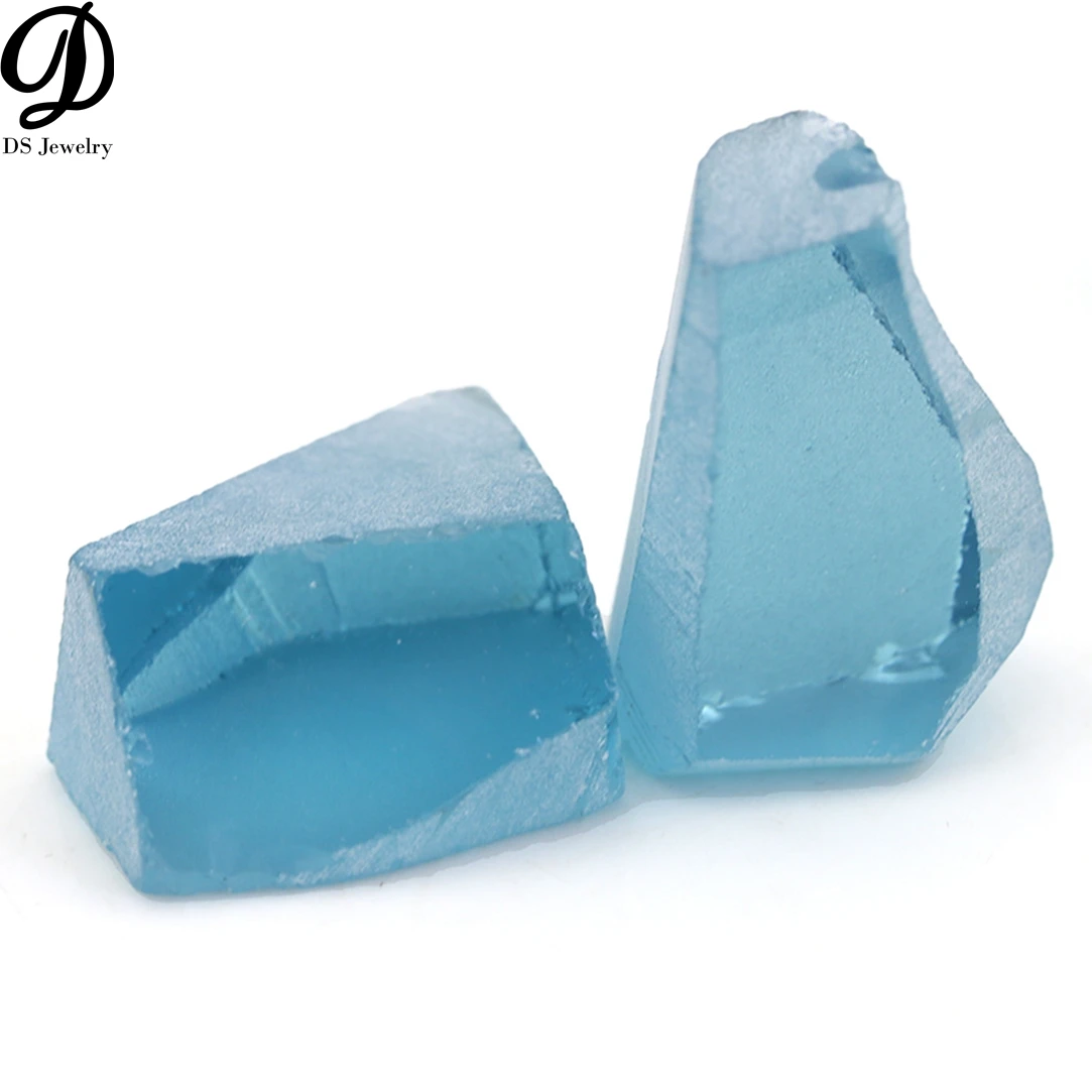 Синтетические драгоценные камни необработанный материал # A150 Nanosital aquamarine