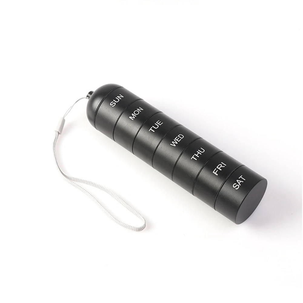 Pill container plastic weekly medicine travel pill box pill box