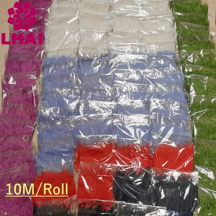 Multiple Color Wholesale 10-15CM Ostrich Feather Fringe Trims For Fashion Dress Costume Haute Couture Accessories