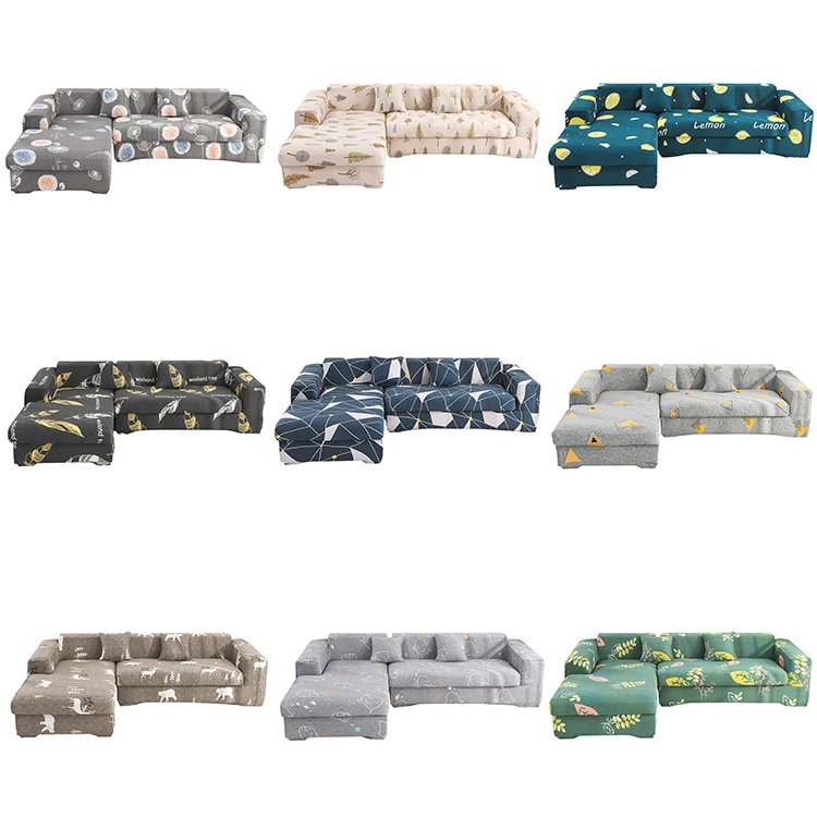 Stretchable Sofa Cushion Cover Luxury Elastic Towel Stretch Corner Couch l Shape Sectional Set Cover For Sofa cover