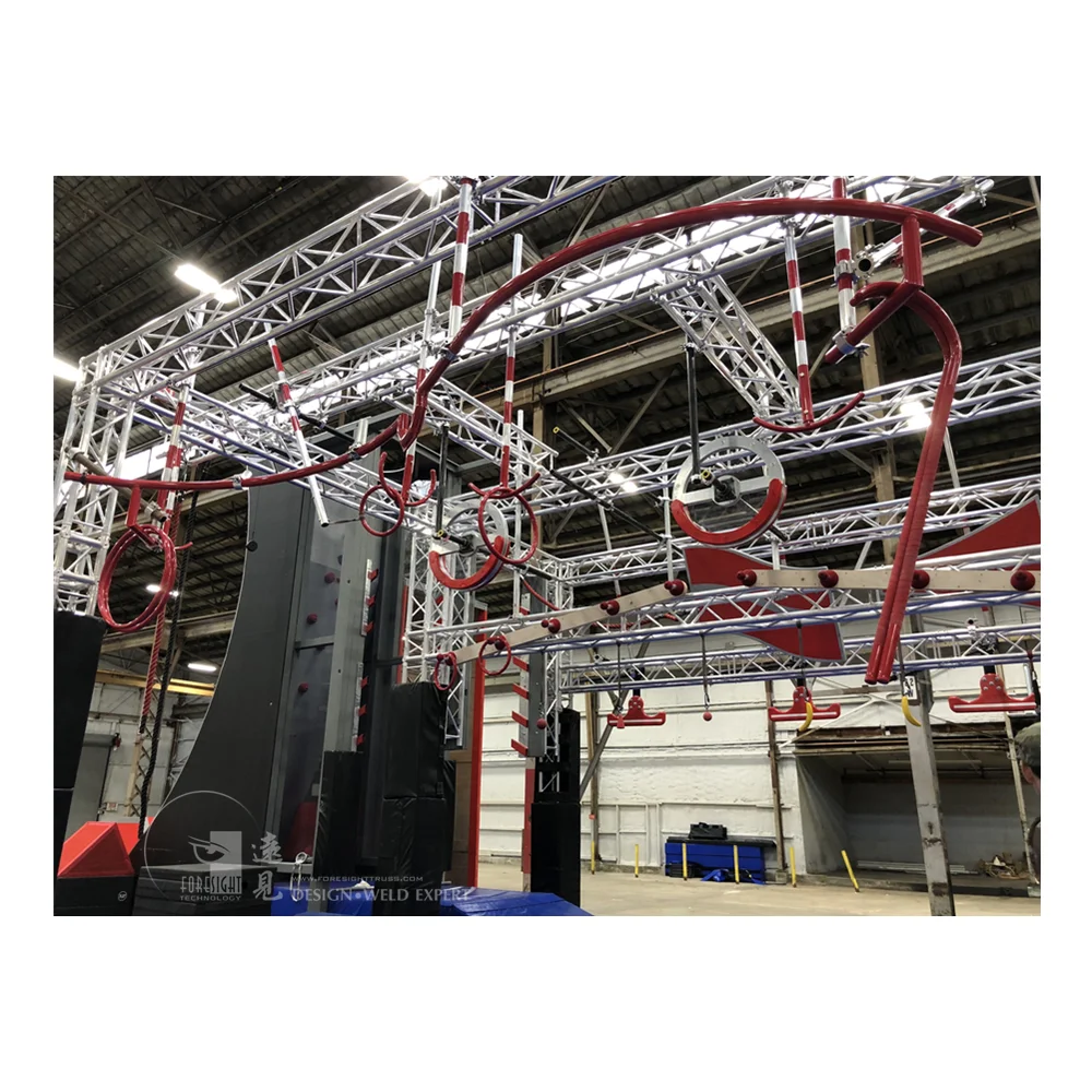 American indoor gym ninja obstacle course for kids / adults
