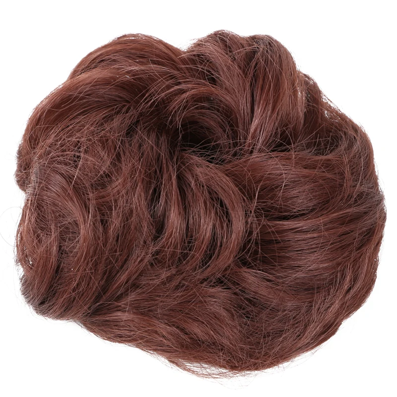 Синтетические гибкие пучки волос, вьющиеся шиньон, эластичные волнистые шиньоны для конского хвоста для женщин