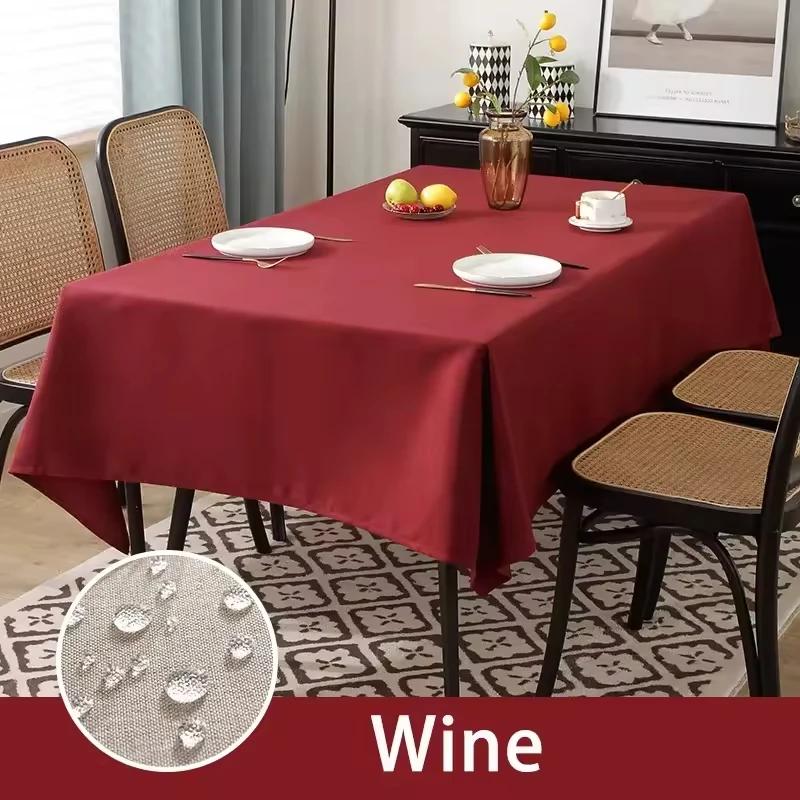 LISO Simple Multi Solid Color Style Plastic Table Cloth Cover Party Wedding Catering Events Table Decoration Tablecloth