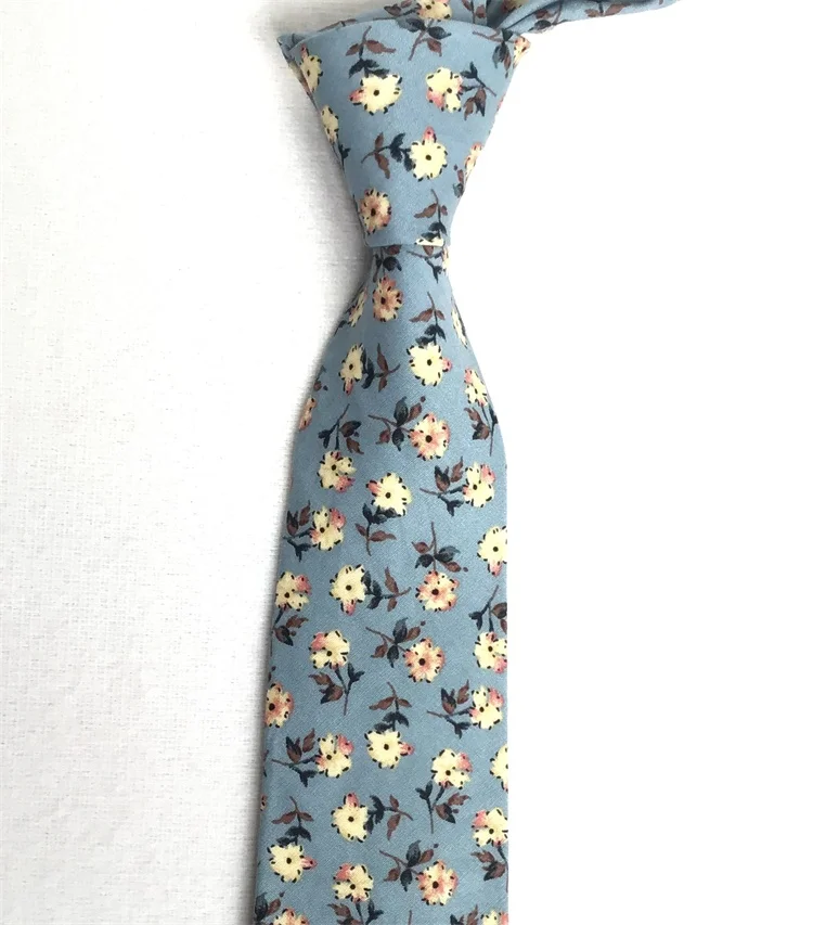 
 Polyester Cotton made floral flower printed ties  