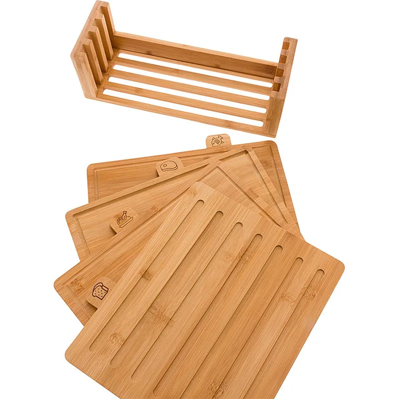 Homsense Wholesale Top Seller  Cutting Board With Box Modern Minimalist Household Bamboo Cutting Board