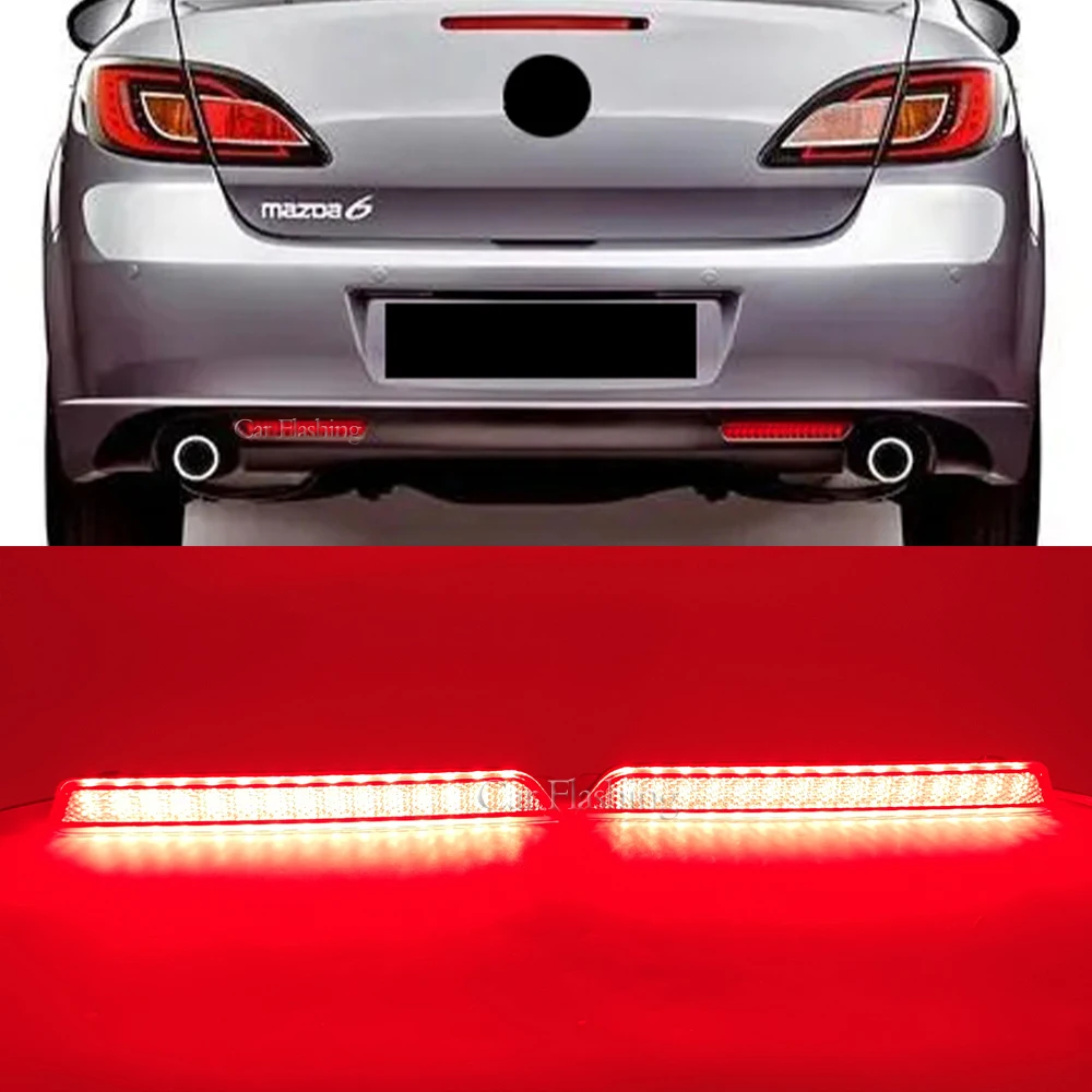 Car LED bumper Reflectors taillight For Mazda2 sedan DE Mazda3 BK Mazda6 GH mazda8 CX7 rear light Tail light rear stop Fog lamp
