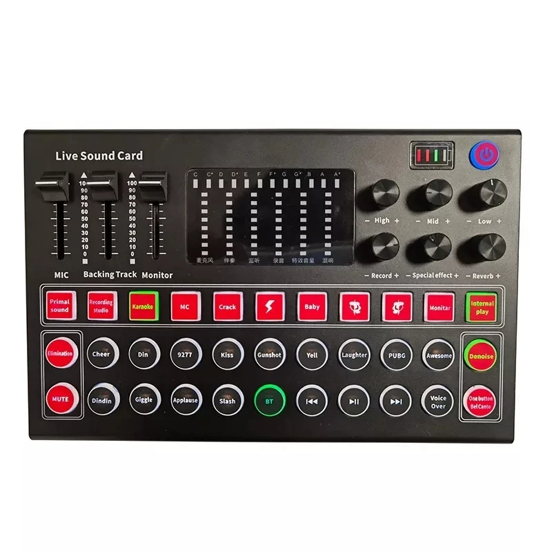 Аудио Внешний usb-звуковой интерфейс M9 3 5 мм микрофон гарнитуры в прямом эфире Студия Звуковой адаптер для ПК чехол