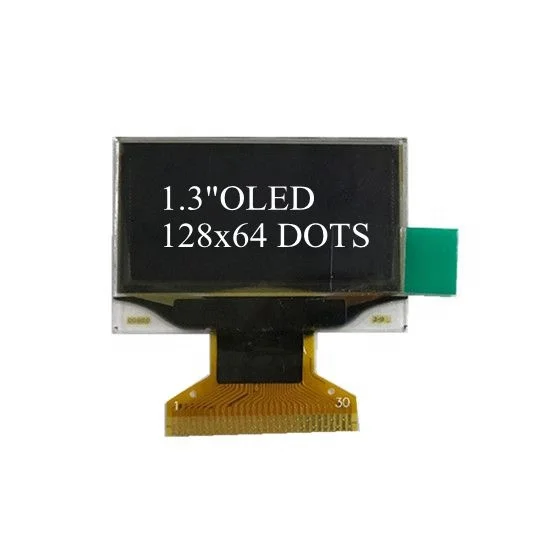 1.3 inch 128x64 micro oled screen i2c oled SSH1106 Driver IC oled display