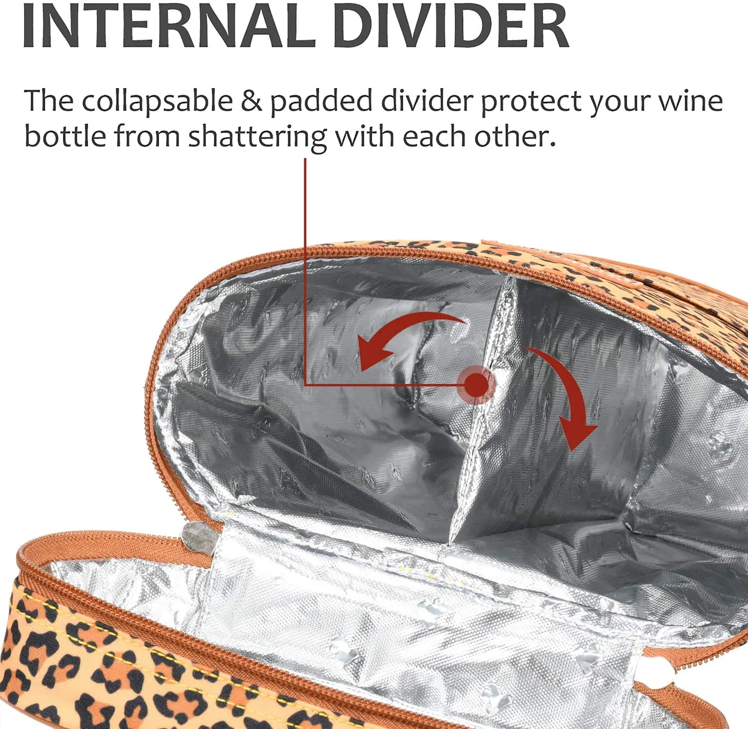 Picnic Wine Tote Carrier Insulated Padded Versatile Cooler Bag for Travel Restaurant Wine Tasting Party Great