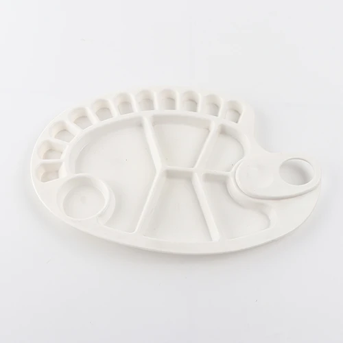
Multi Lattice Oval Acrylic Paint Palette Artist Paint Palette Painting Toys For Kids 