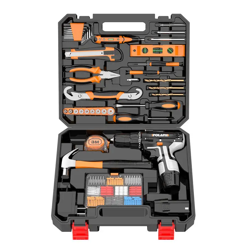 12V 2000MAH Li-Ion Rechargeable Cordless Power Tools Wireless Drill Combo Kit with OEM Support Max Drilling Diameter 10mm
