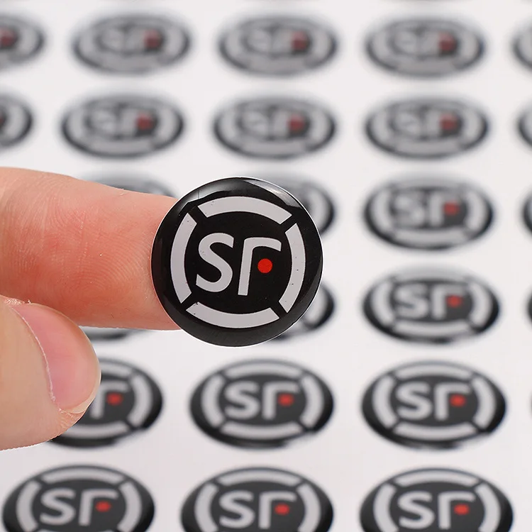 Custom Design Blister Sticker for Kids Epoxy Sticker Label Custom Child Playing Sticker Christmas Gift