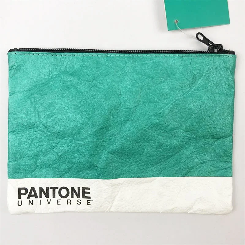 New Material Tyvek  Green And White China Pencil Pouch