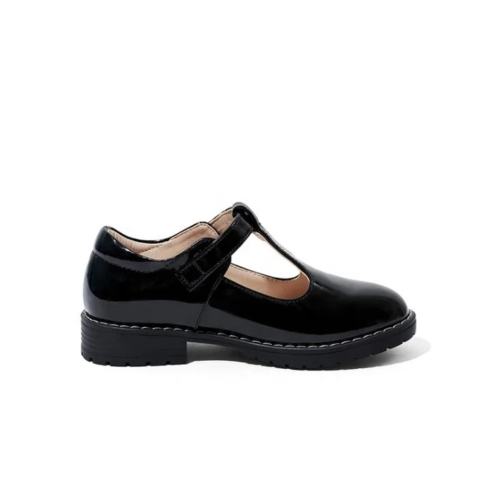Spring new girls casual shoes stylish uniform kids dress shoes durable black school shoes for girls