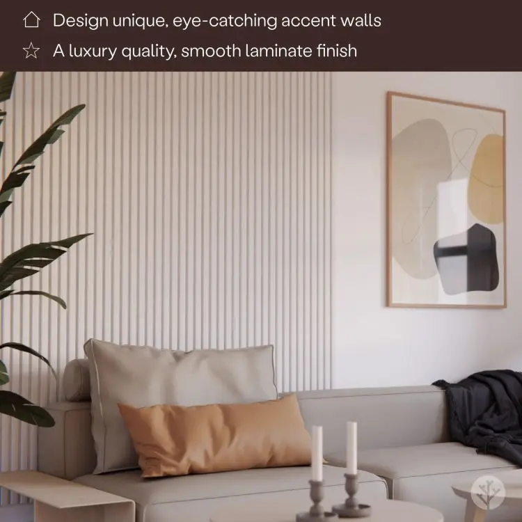 Modern Styled Solid Wood Slats for Acoustic Wall Coverings, Noise-Blocking Decorative Timber Wall Slats Panels
