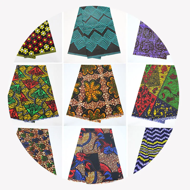 Cotton batik double-sided printed African batik cloth Batik ethnic style African printed cloth
