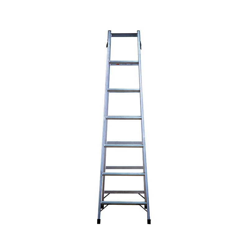 Top quality heavy duty mobile Aluminum Ladder reinforced ladder foldable adjustable telescopic step ladder