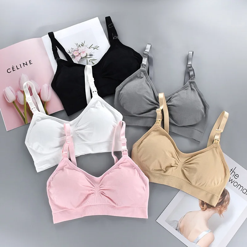 
Seamless Maternity Sexy Nursing Bra Breastfeeding Bra Front Closure 