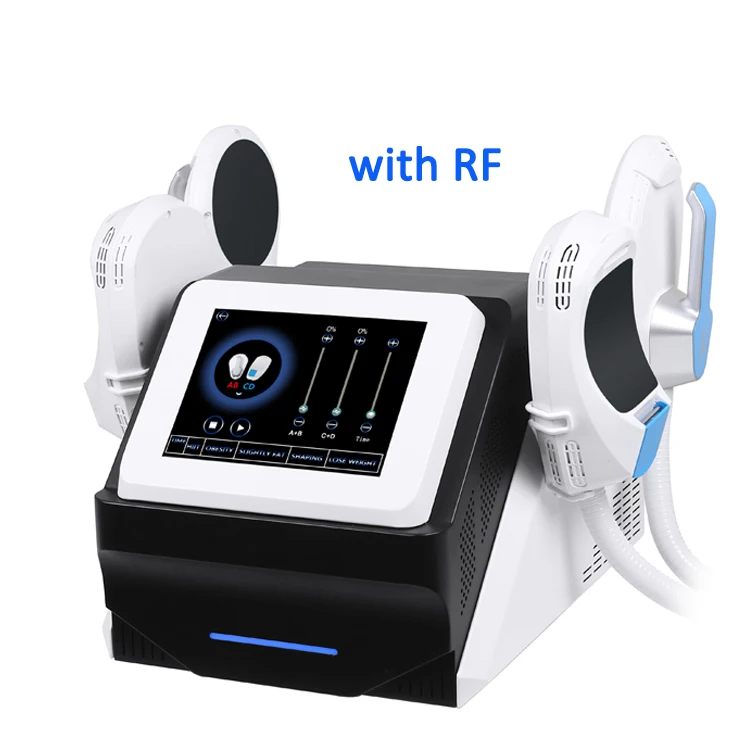 Portable 7 tesla hi neo emslim 4 handle emt machine ems muscle stimulator body sculpting machine em slim rf