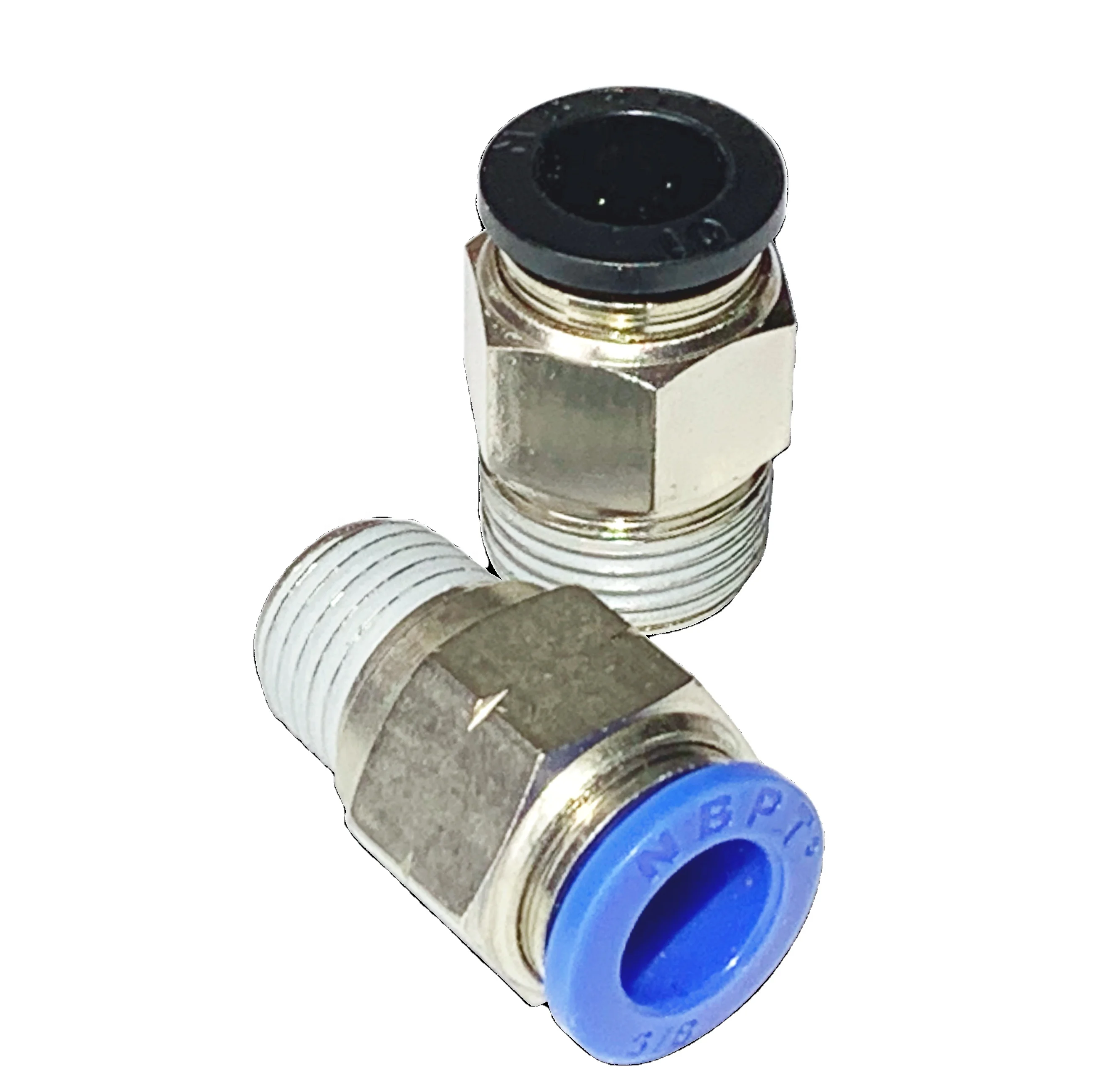 Straight Male Threaded Push To Connect Fittings PC One Touch Pneumatic Connectors by NBPT