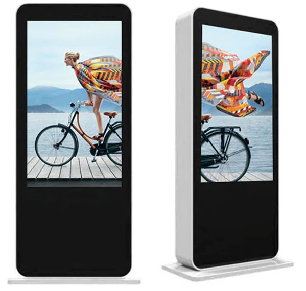 55 inch Floor stand capacitive touch screen Waterproof Outdoor LCD Advertising Signage Digital Display