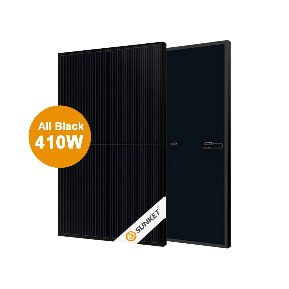 solar panel european warehouse rotterdam 410 All Black Solar Mono 410Wp 450w 500wp black all black Solar PV module Price