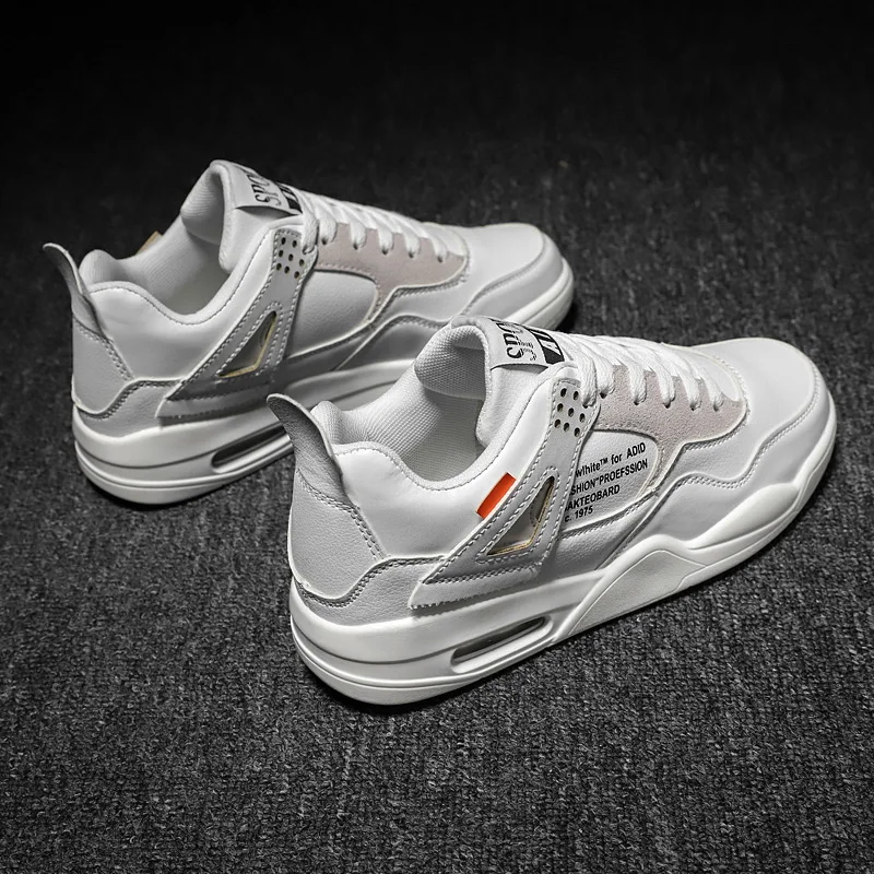 Весенняя Мужская обувь Корейская версия для спорта и отдыха мужская парусиновая обувь большого размера маленькая белая дикая Белая обувь BG035