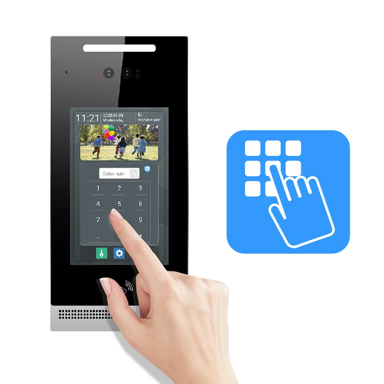 Face recognition video door phone with IC card IP intercom monitoring video doorbell