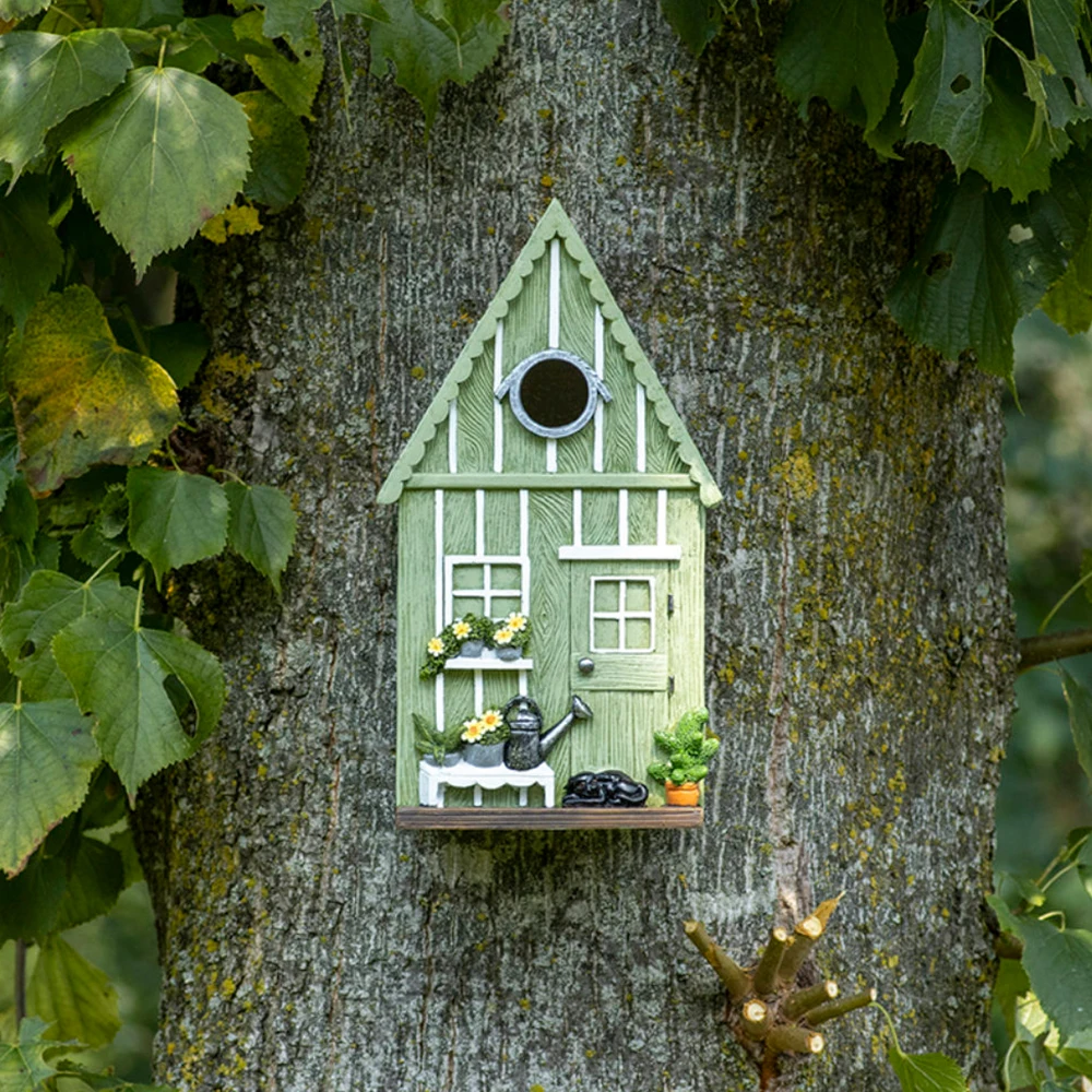 Esschert Design Bird nest, bird house, bird box of a miniature building garden shed