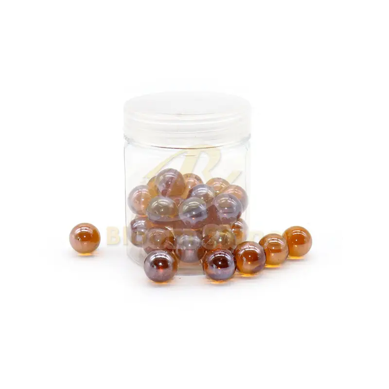 16mm Glass marble amber color glass balls