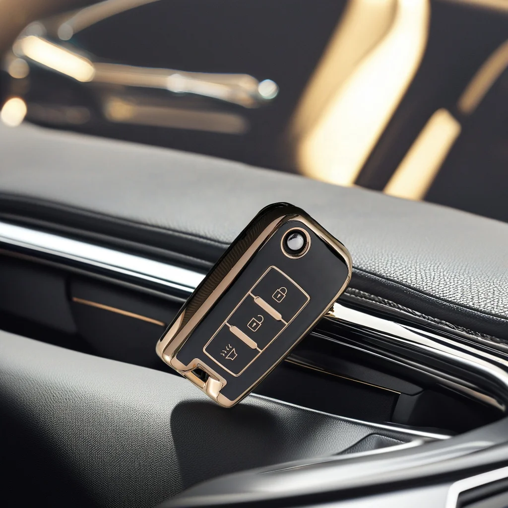 Soft TPU Luxury Design Key Fob Cover for VW Volkswan Full Protection Key Case Cover for Models Jetta Beetle Tiguan Passat Golf