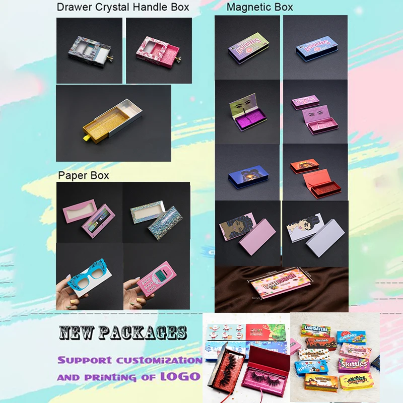 Wholesale Natural Fluffy Wispy Faux Mink Eyelashes Other Handmade Soft Private Label 100% 5D False 25Mm 3D Mink Eyelash